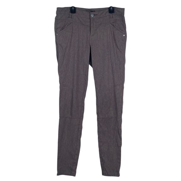 PrAna Tashia Brown Seaming Gorpcore Hiking Outdoors Skinny Pants SZ 4 - Picture 3 of 13
